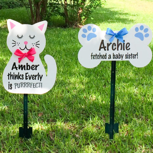Pet Sign: South Georgia Storks - Stork Sign Rentals in Valdosta, Lakepark, Hahira, Georgia
